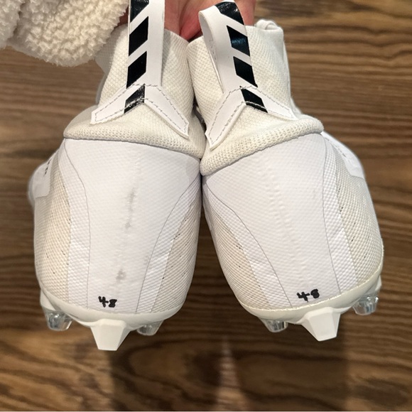 Size 12.5 Nike Vapor Untouchable Pro 3 Detachable White Cleats AO3022-100 main image 6